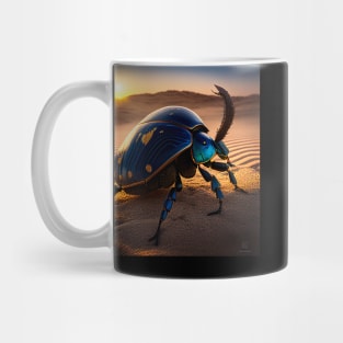Desert Scarab Blue Beetle Mug
